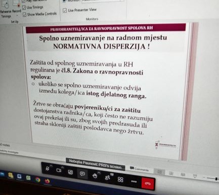 Slika /slike/Zatvorski sustav/Centar za izobrazbu/18-05-2023 - Ravnopravnost spolova te ovlasti i nadležnosti Pravobraniteljice za ravnopravnost spolova/CZI_ravnopr spolova_18 05 2023_slika1.jpg